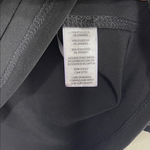 Karl Lagerfeld Black 3/4 Sleeve Blouse - Picture 4 of 5